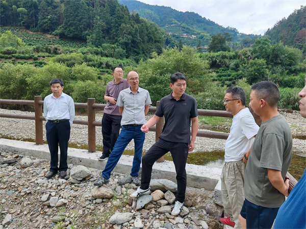 9月15日，程偉副縣長帶隊調(diào)研桂溪河清淤事宜。.jpg
