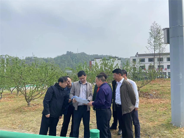 4月15日下午，汪盛副縣長(zhǎng)帶隊(duì)赴北岸指導(dǎo)金山道口整體風(fēng)貌提升工作.jpg